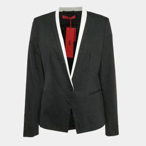 Hugo Hugo Boss Black Gabardine Single Breasted Blazer L