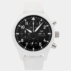 IWC Black Ceramic Pilot's Automatic Men's Wristwatch 44 mm