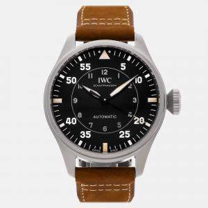 IWC Black Titanium Big Pilot's IW3297-01 Automatic Men's Wristwatch 43 mm