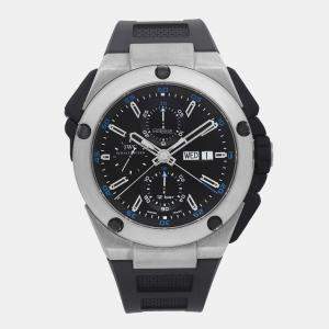 IWC Black Titanium Ingenieur Double chronograph IW386503 Automatic Men's Wristwatch 45mm