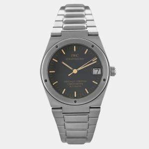 IWC Black Stainless Steel Ingenieur IW352102 Automatic Men's Wristwatch 32mm