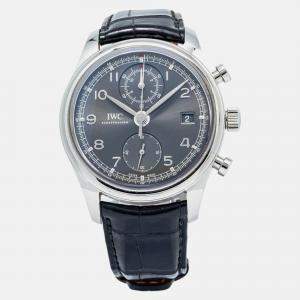 IWC Portuguese IW390404 Automatic Grey Stainless Steel Men's Wristwatch 42mm