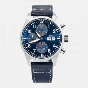 IWC Pilot IW388101 Automatic Blue Stainless Steel Men's Wristwatch 41 mm
