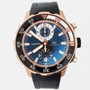 Pre Owned IWC Aquatimer IW376903 Automatic 18K Rose Gold Men’s Wristwatch 44 mm