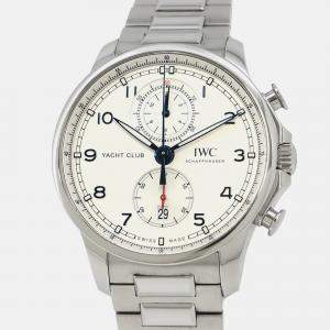 Pre Owned IWC Portuguese IW390702 Automatic Silver Stainless Steel Men's Wristwatch 44.6 mm