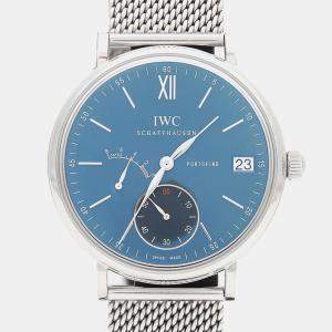 Pre Owned IWC Portofino IW510106 Manual Winding Stainless Steel Men's Wristwatch 45 mm