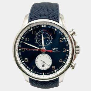 Pre Owned IWC Portugieser Yacht Club Orlebar Brown IW390704 Automatic Blue Stainless Steel Men's Wristwatch 44.6 mm