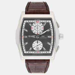 Pre Owned IWC Da Vinci IW3764-01 Automatic Grey 18k white gold Men's Wristwatch 43.1 mm