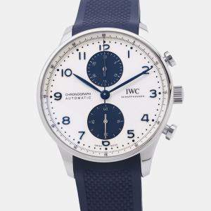Pre Owned IWC Portugieser IW371620 Automatic White Stainless Steel Men’s Wristwatch 41 mm