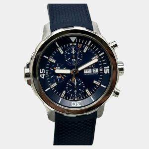 Pre Owned IWC Aquatimer IW376805 Automatic Black Dial Stainless Steel Men's Wristwatch 44 mm