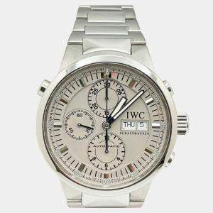 Pre Owned IWC GST Split Second IW371508 Automatic Black Dial Stainless Steel Men's Wristwatch 43 mm
