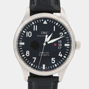 مملوكة مسبقًا ساعة يد رجالية آي دبليو سي مارك XVII IW326501 أوتوماتيكية ستانلس ستيل سوداء 41 مم