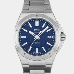 IWC Blue Stainless steel Ingenieur IW323909 Men's Wristwatch 40mm