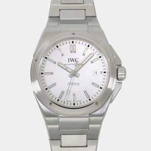 IWC Silver Stainless Steel Ingenieur IW323904 Men's Wristwatch 40mm 