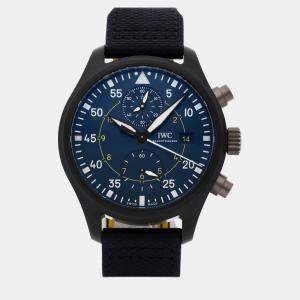 IWC Blue Ceramic Pilot's IW3890-08 Automatic Men's Wristwatch 44 mm