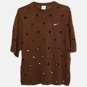 Jacquemus X Nike Brown Cutout Le Swoosh T-Shirt S