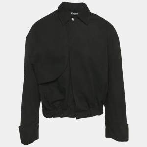 مملوكة مسبقًا Jacquemus Black Cotton Les Sculptures The Salti Jacket XS