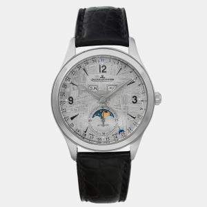 Jaeger LeCoultre Meteorite Stainless Steel Master Calender Q1558421 Automatic Men's Wristwatch 39 mm