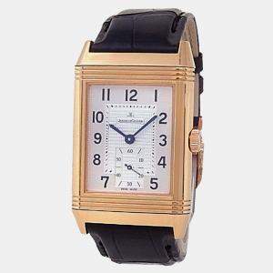 Jaeger LeCoultre Grande Reverso Q3732420 Manual Winding Silver 18k Rose Gold Men's Wristwatch 30 mm