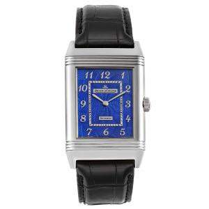 Jaeger LeCoultre Blue 18K White Gold Grande Reverso Limited Edition 273.3.62 Men's Wristwatch 49 x 30 MM