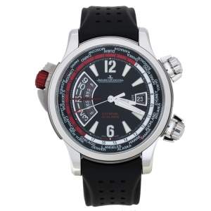 Jaeger-LeCoultre Black Titanium Rubber Master Compressor 150.8.42 Men's Wristwatch 46 mm