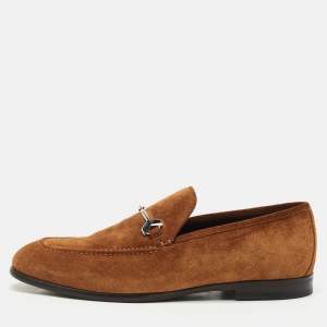 Jimmy Choo Tan Suede Slip On Loafers Size 42.5