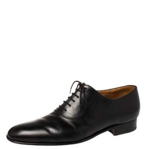 J.M.Weston Black Leather Lace Up Oxfords Size 43