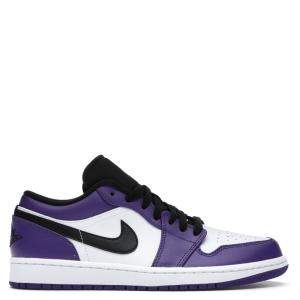 Nike Jordan 1 Low Court Purple White Sneakers US Size 10.5 EU Size 44.5
