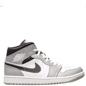 Jordan 1 Mid Light Smoke Grey Anthracite Sneakers Size US 7.5 (EU 40.5)