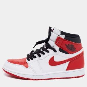 Air Jordan 1 Retro Multicolor Leather High Top Chicago Sneaker Size 42.5 