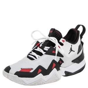 Nike Jordan White/Black/University Red Westbrook One Take Sneakers Size 42.5