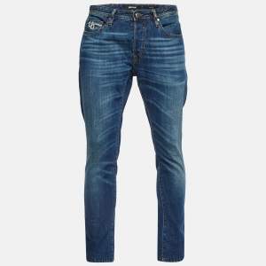 Just Cavalli Blue Denim Regular Fit Jeans M/Waist 36"