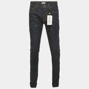 Kenzo Navy Blue Denim Roll-Up Slim Jeans S Waist 31"