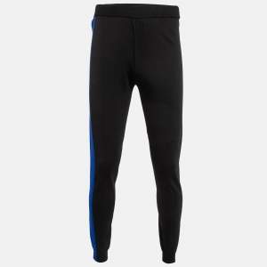 Kenzo Black Jersey Contrast Trimmed Joggers M