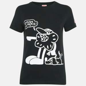 Kenzo Black Boke Boy Travels Print Cotton T-Shirt S