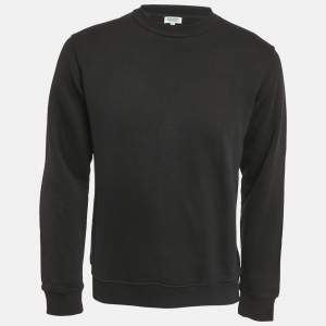 Kenzo Black Logo Print Cotton Crewneck Sweatshirt S