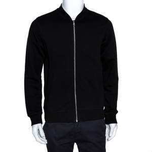 Kenzo Black Knit Tiger Motif Bomber Jacket S