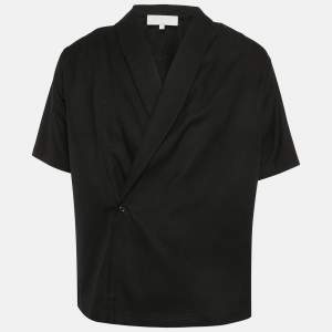 Kith Black Silk & Cotton Thompson Crossover Shirt S
