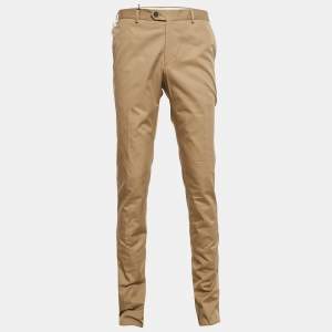 Lanvin Beige Gabardine Regular Fit Trousers L