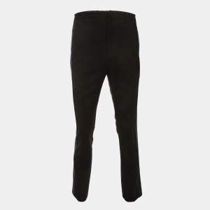 مملوكة مسبقًا Lanvin Black/Blue Wool Trousers L