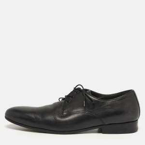 مملوكة مسبقًا Lanvin Size 42 Black Leather Lace Up Oxfords