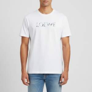 مملوكة مسبقًا Loewe Black Anagram Embroidered Cotton Relaxed Fit T-Shirt M