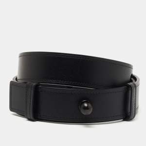 Loewe Black Leather Belt 90CM