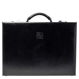 Loewe Black Leather Briefcase