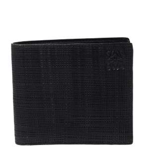 Loewe Black Textured Leather Bifold Compact Wallet
