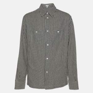 Loewe Black/White Checkered Cotton Button Front Shirt XXS