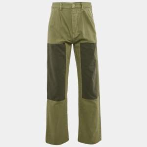 Loewe X Paula’s Ibiza Green Patch Work Jeans L Waist 30"