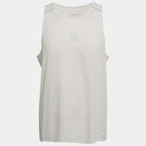 مملوكة مسبقًا Loewe x On Performance White Jersey Tank Top L