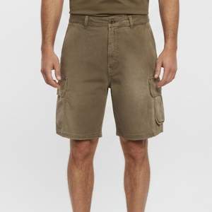 Pre Owned Loewe Khaki Gabardine Cargo Shorts S