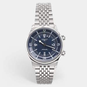 Longines Blue Stainless Steel Legend Diver L3.764.4.90.6 Men's Wristwatch 39 mm